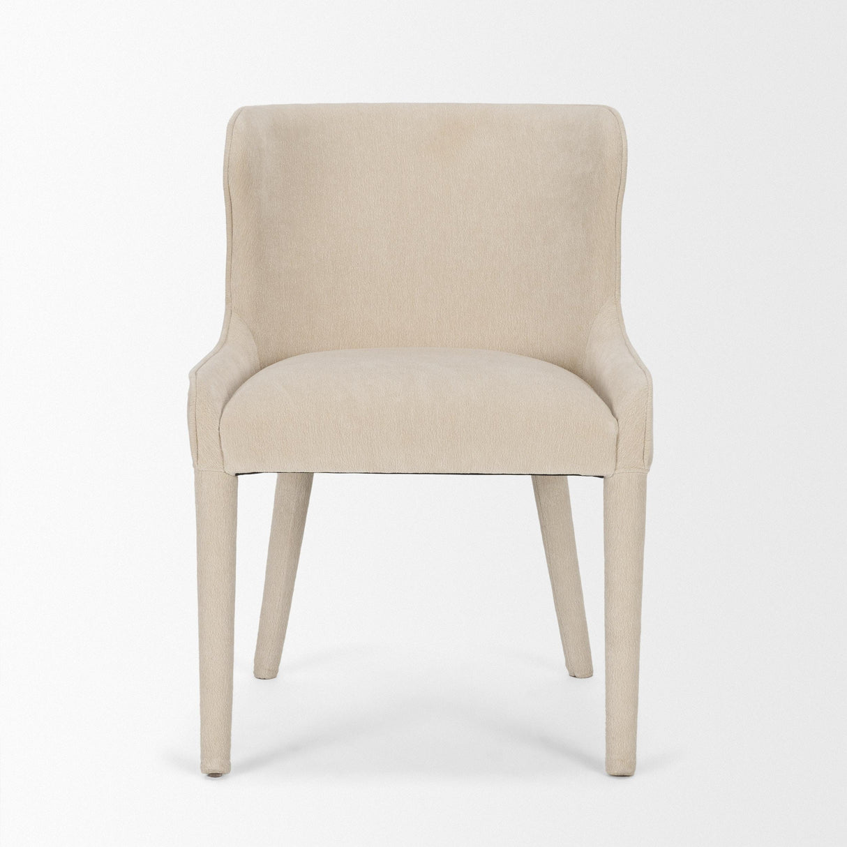 Mercana Nolan Slope Cream Chenille Dining Chair
