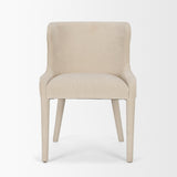 Mercana Nolan Slope Cream Chenille Dining Chair