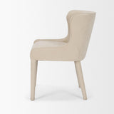 Mercana Nolan Slope Cream Chenille Dining Chair