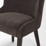 Mercana Nolan Slope Charcoal Chenille Dining Chair