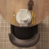 Mercana Nolan Slope Charcoal Chenille Dining Chair