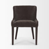 Mercana Nolan Slope Charcoal Chenille Dining Chair