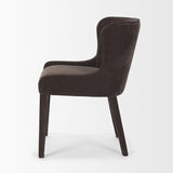 Mercana Nolan Slope Charcoal Chenille Dining Chair