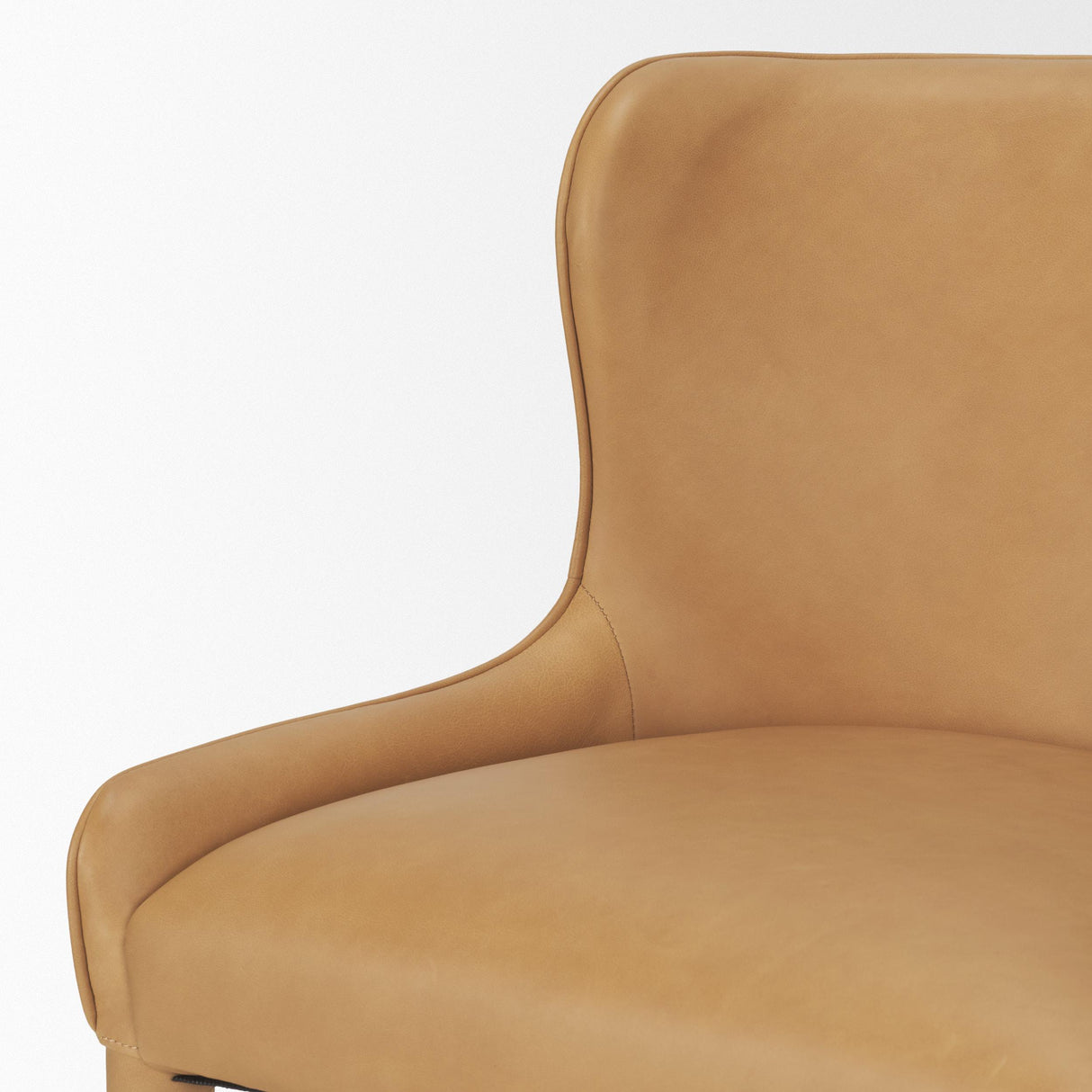 Mercana Nolan Slope Tan Leather Dining Chair