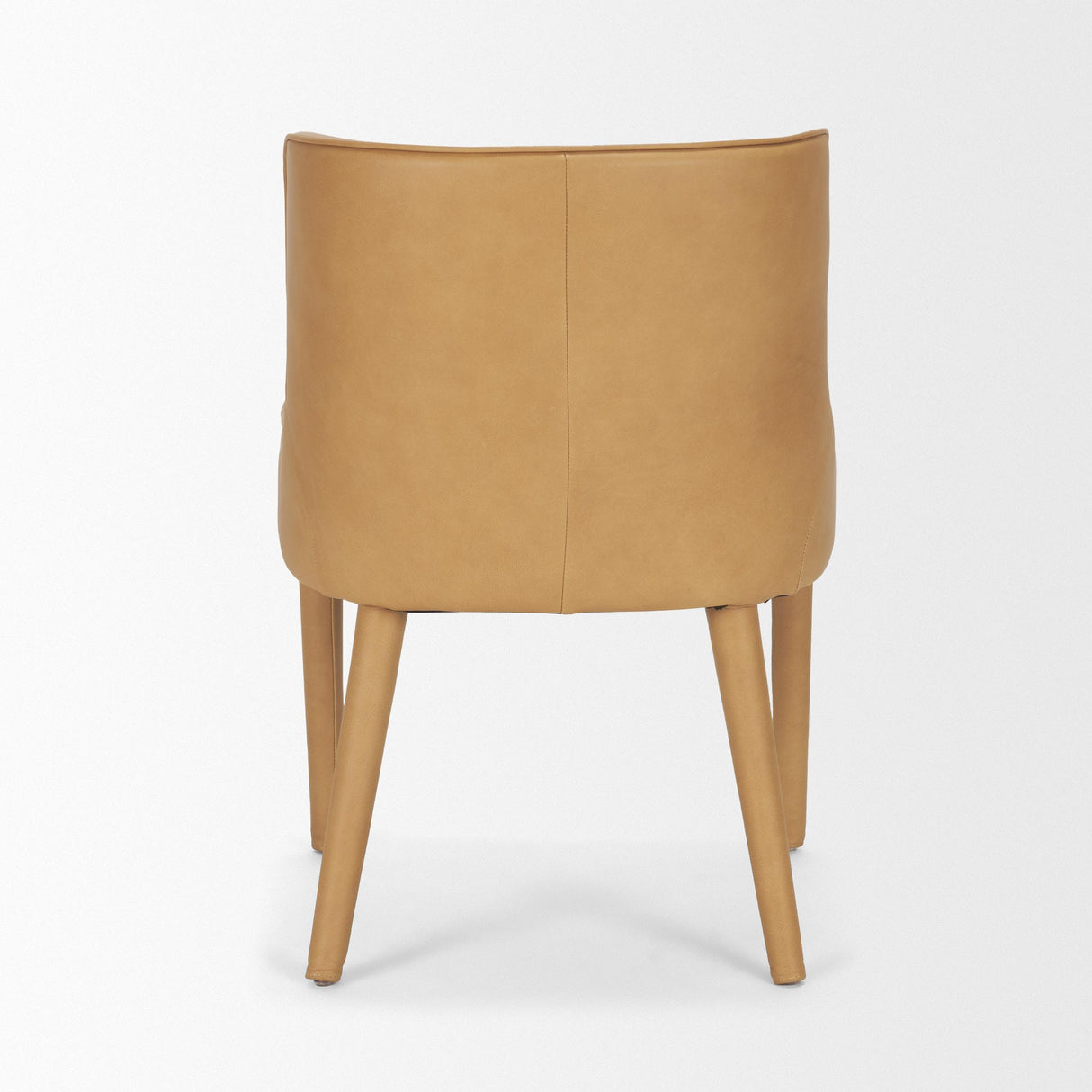 Mercana Nolan Slope Tan Leather Dining Chair