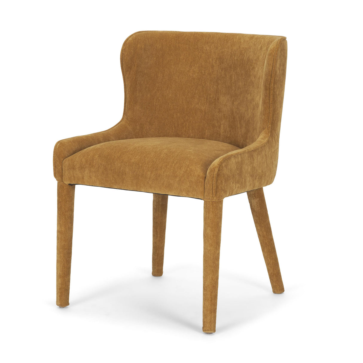 Mercana Nolan Slope Rust Chenille Dining Chair