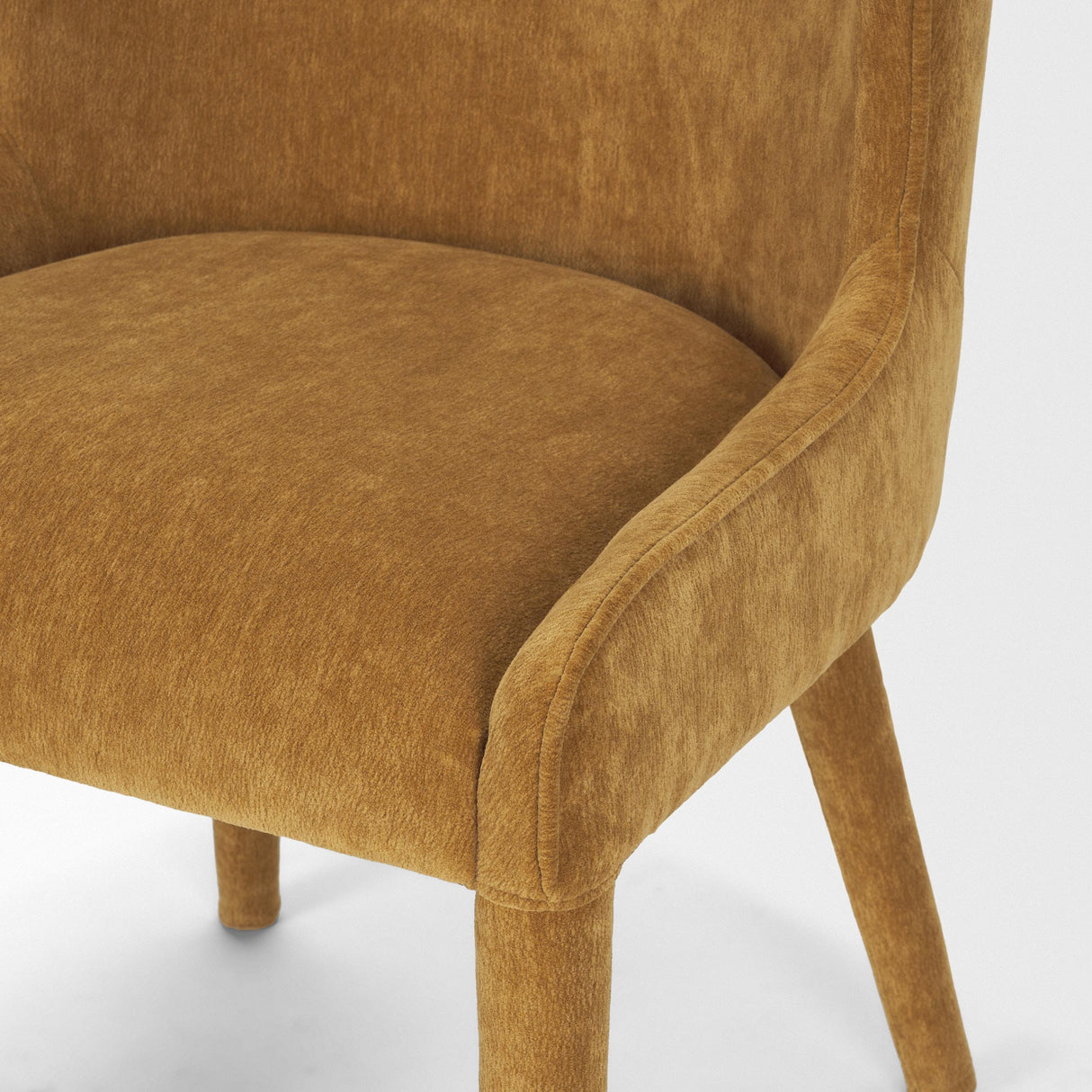 Mercana Nolan Slope Rust Chenille Dining Chair
