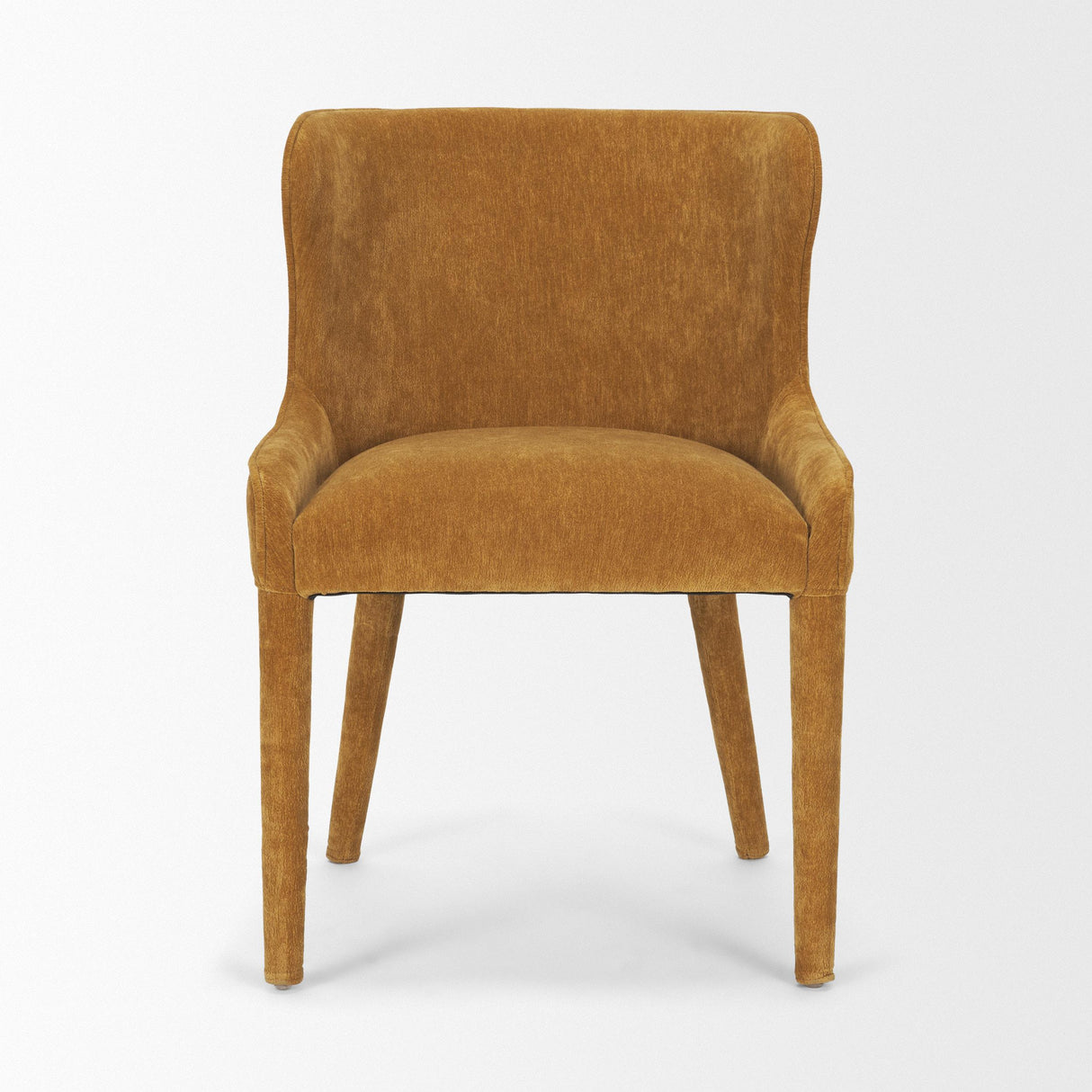 Mercana Nolan Slope Rust Chenille Dining Chair