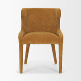 Mercana Nolan Slope Rust Chenille Dining Chair