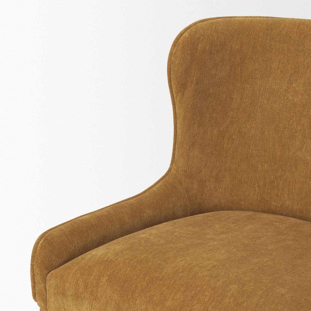 Mercana Nolan Slope Rust Chenille Dining Chair