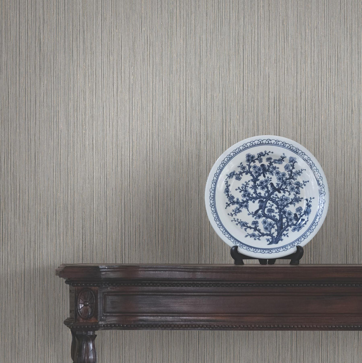 Ronald Redding Designs Atticus Grey String Wallpaper