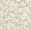 Ronald Redding Designs Dressage Beige Stallions Wallpaper