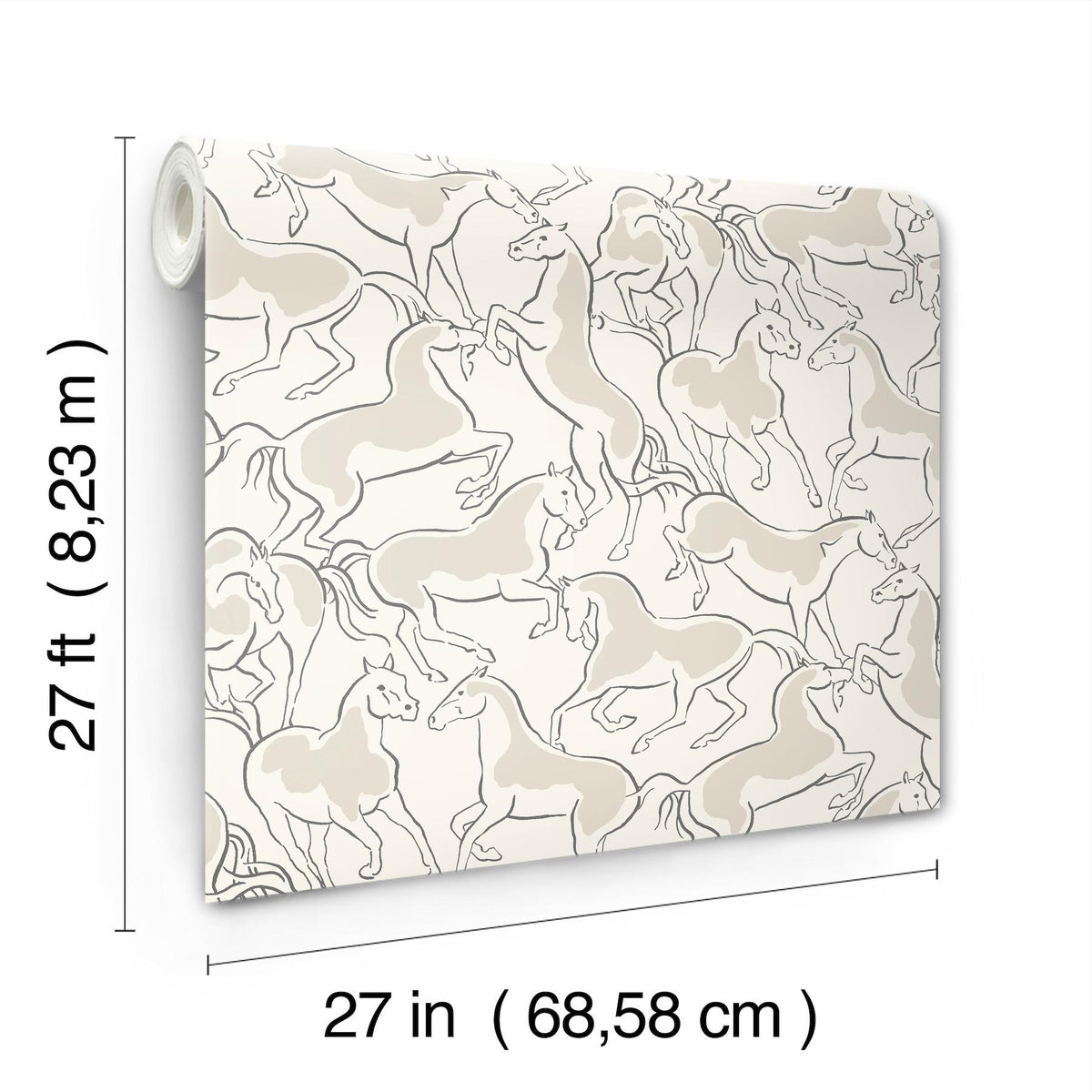 Ronald Redding Designs Dressage White Stallions Wallpaper