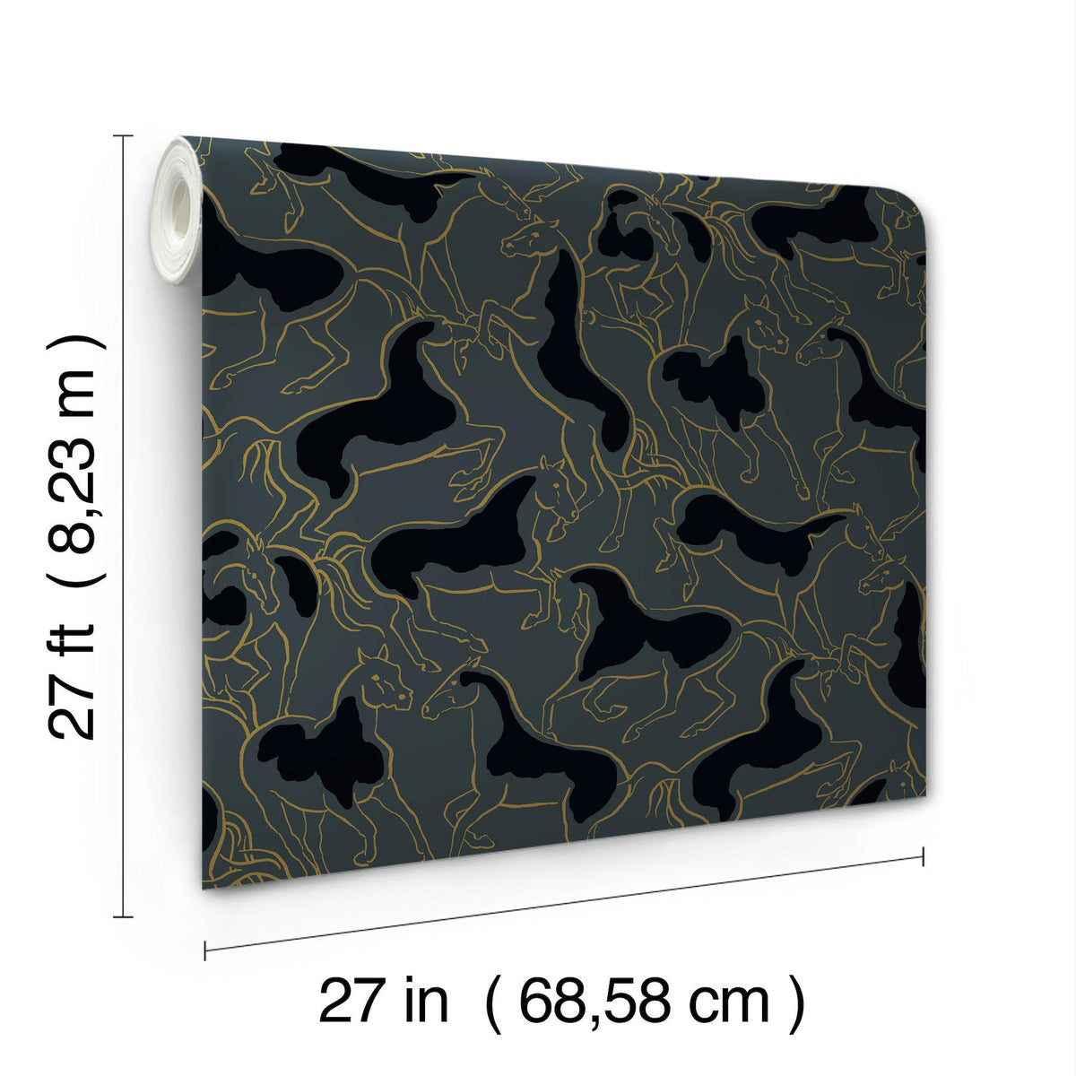 Ronald Redding Designs Dressage Gold Stallions Wallpaper