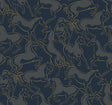 Ronald Redding Designs Dressage Navy Stallions Wallpaper