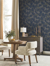 Ronald Redding Designs Dressage Navy Stallions Wallpaper