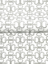 Ronald Redding Designs Polo White Horse Bits Wallpaper