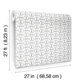 Ronald Redding Designs Polo White Horse Bits Wallpaper
