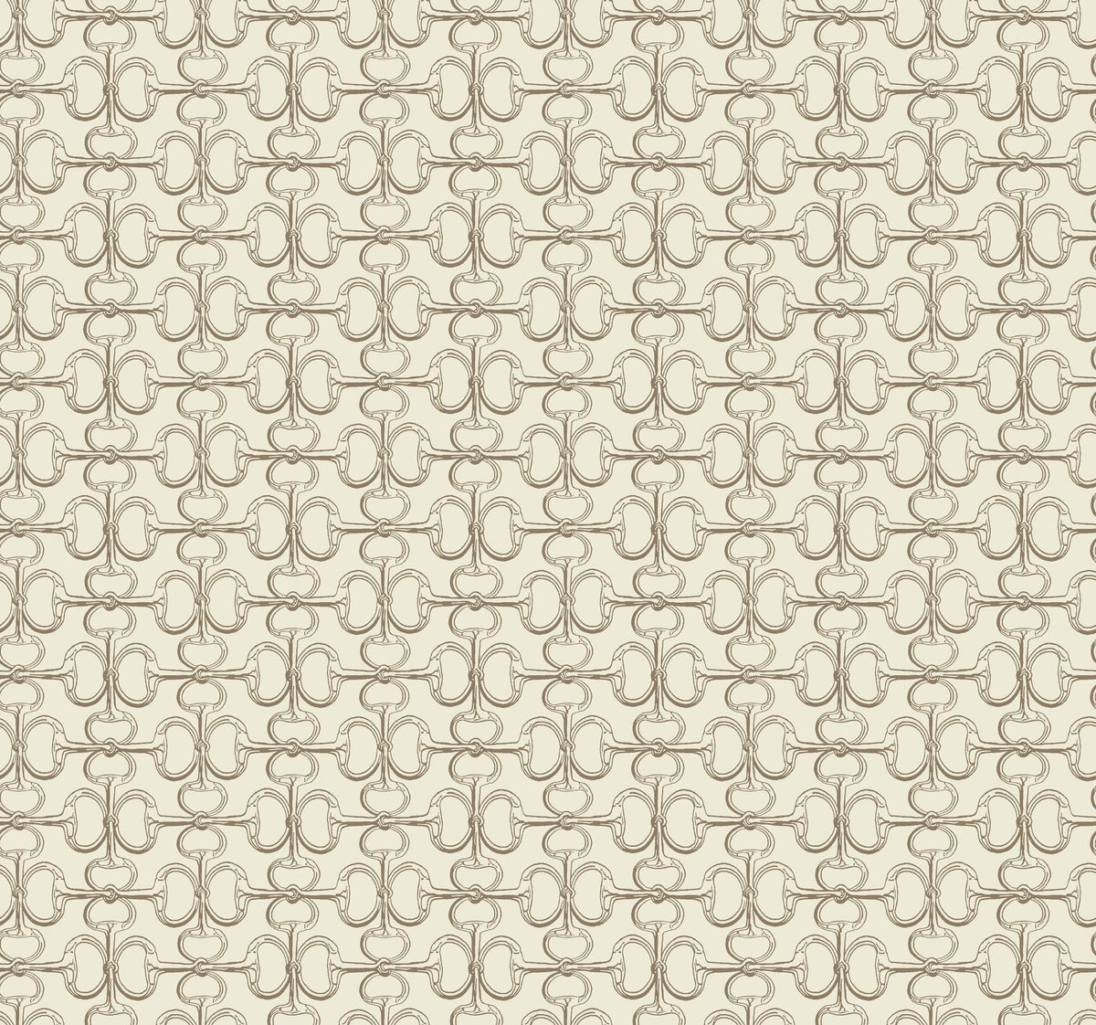 Ronald Redding Designs Polo Beige Horse Bits Wallpaper