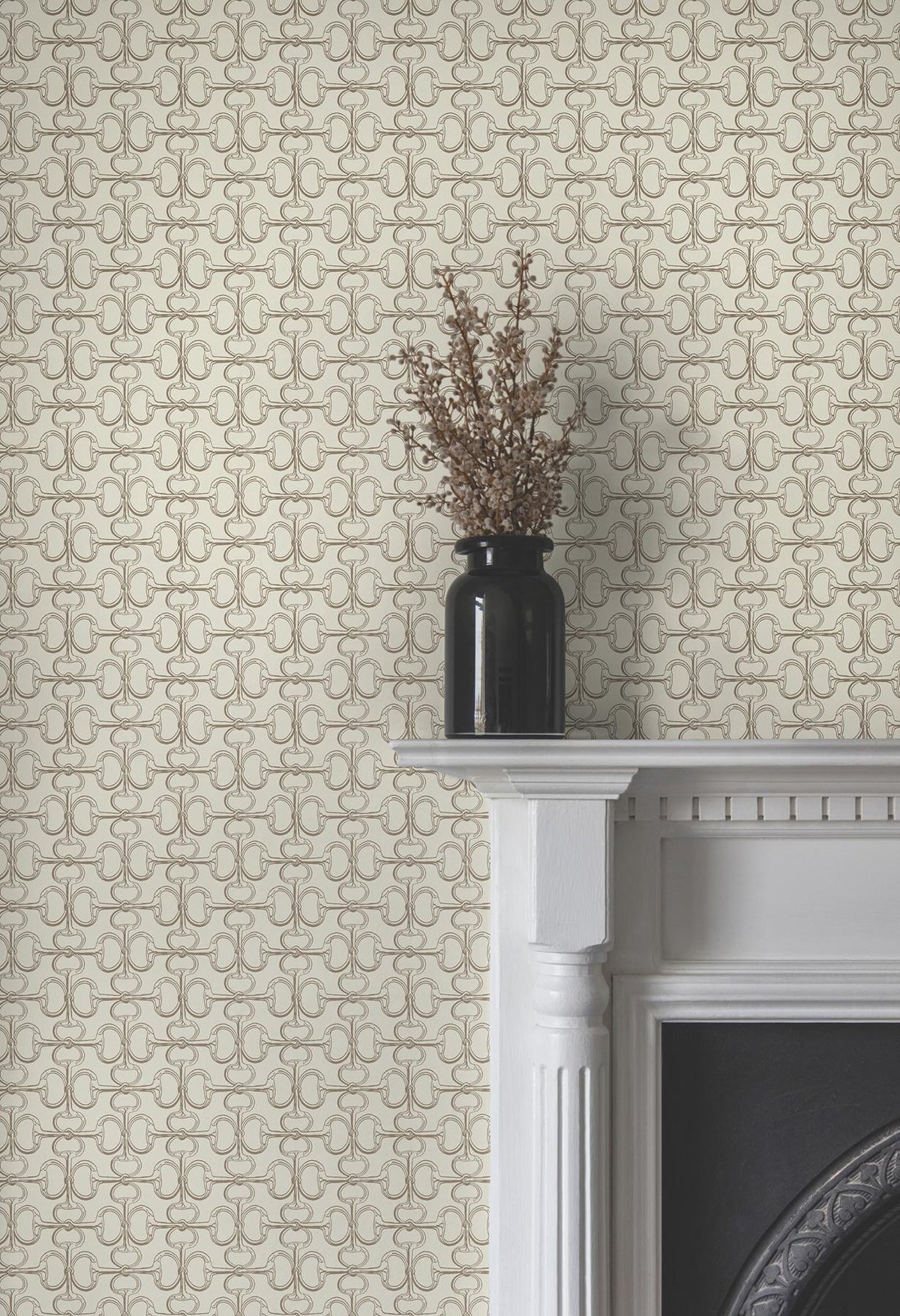 Ronald Redding Designs Polo Beige Horse Bits Wallpaper