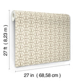 Ronald Redding Designs Polo Beige Horse Bits Wallpaper