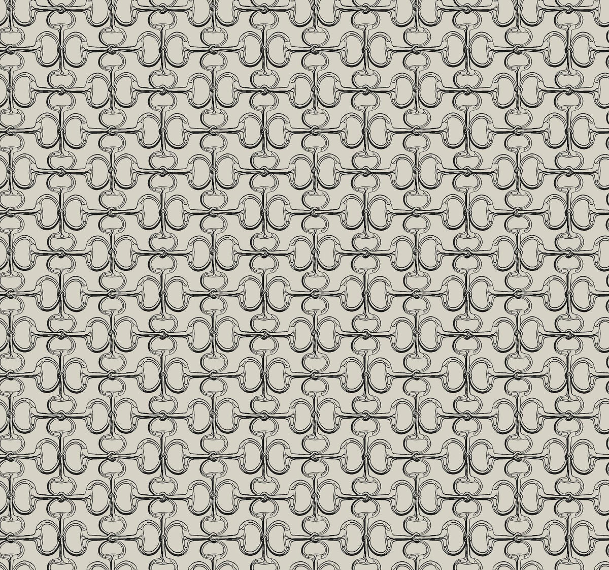 Ronald Redding Designs Polo Taupe Horse Bits Wallpaper