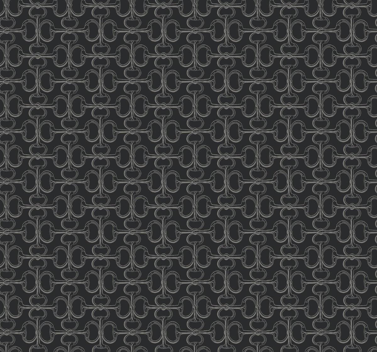 Ronald Redding Designs Polo Black Horse Bits Wallpaper