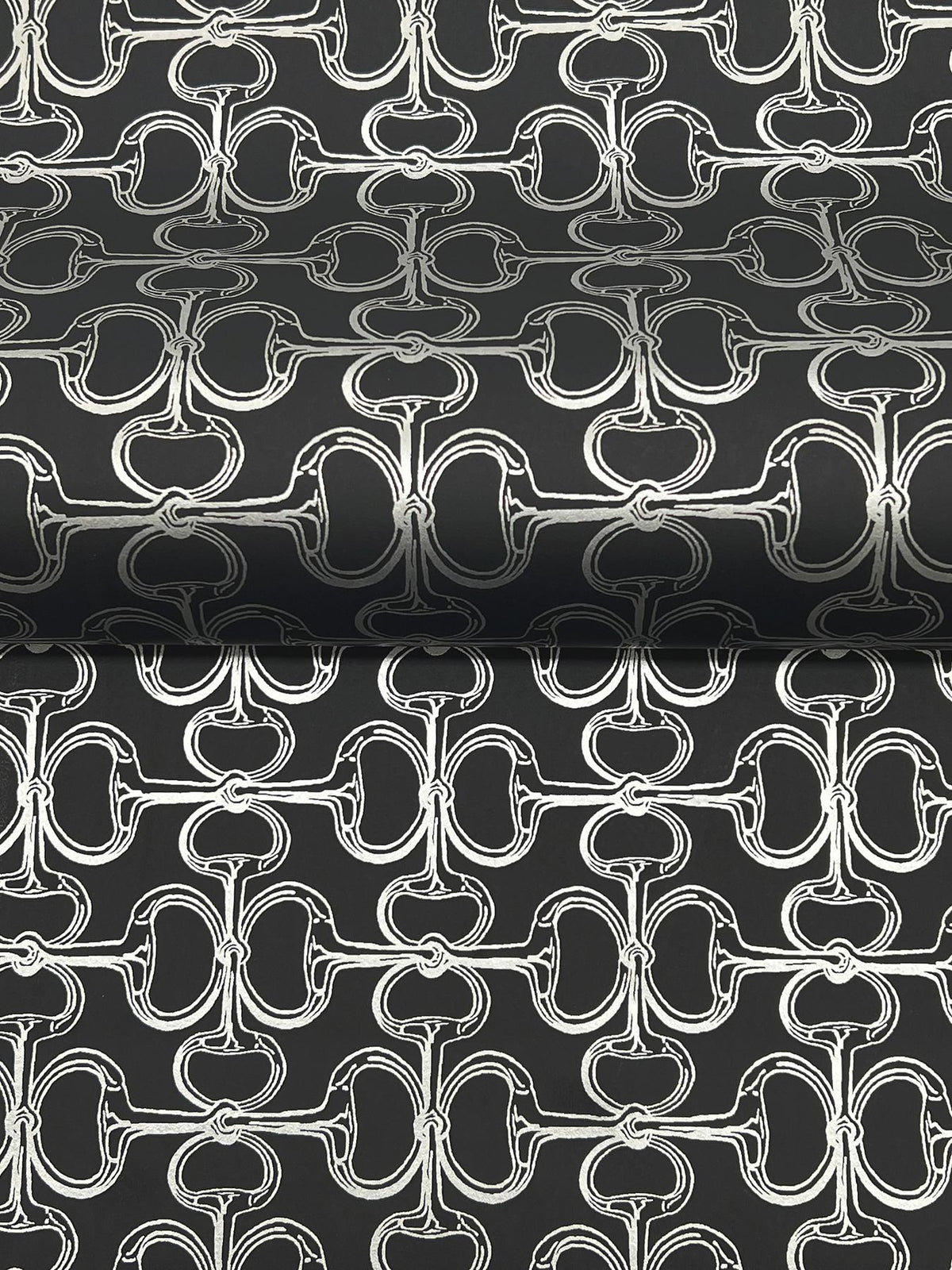 Ronald Redding Designs Polo Black Horse Bits Wallpaper