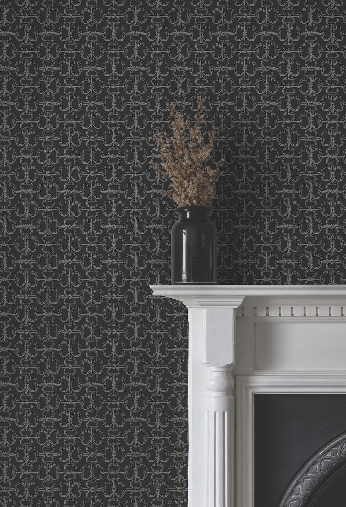 Ronald Redding Designs Polo Black Horse Bits Wallpaper