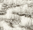 Ronald Redding Designs Yacht Club Taupe Scenic Wallpaper