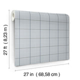 Ronald Redding Designs Tattersall Blue Plaid Wallpaper