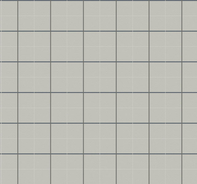 Ronald Redding Designs Tattersall Grey Plaid Wallpaper
