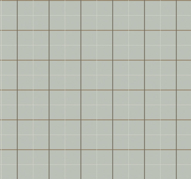 Ronald Redding Designs Tattersall Sage Plaid Wallpaper