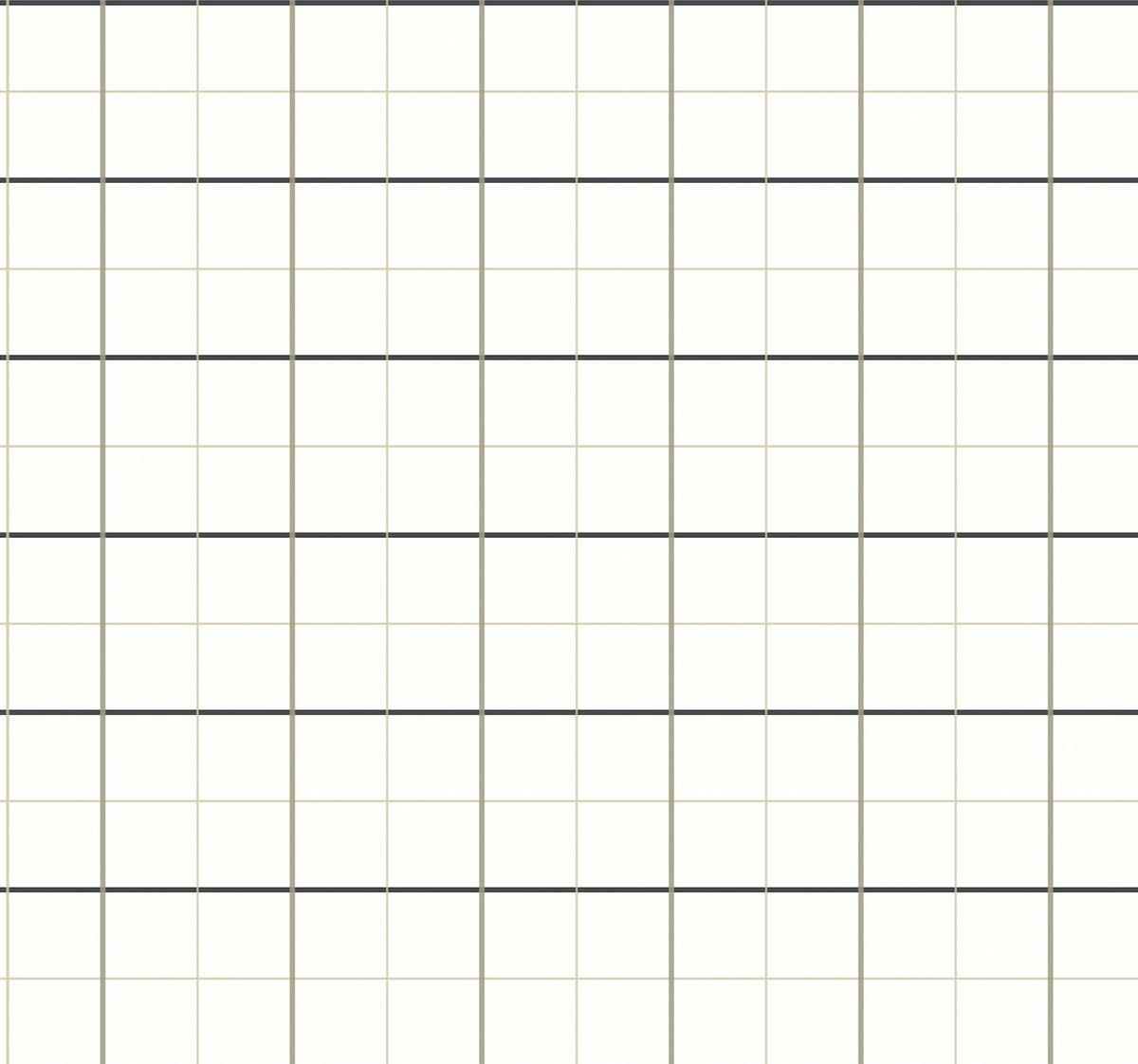 Ronald Redding Designs Tattersall White Plaid Wallpaper