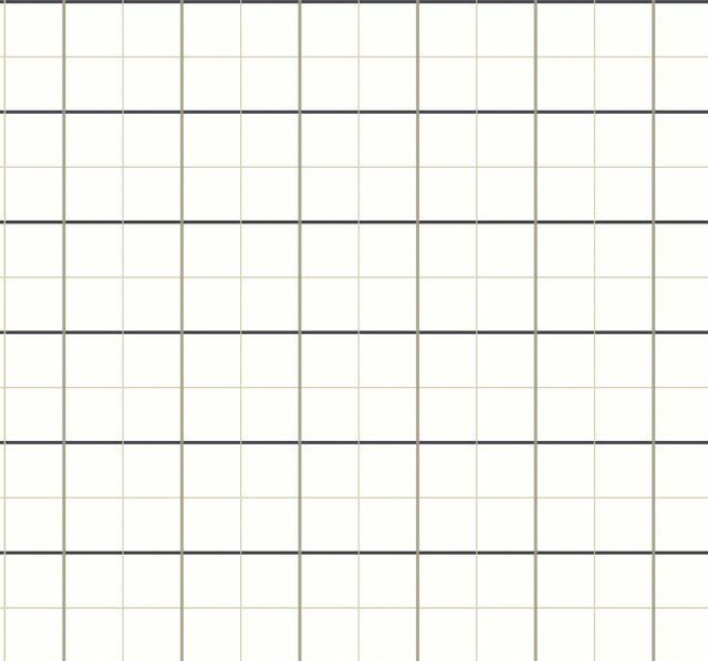 Ronald Redding Designs Tattersall White Plaid Wallpaper