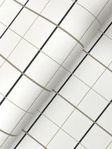Ronald Redding Designs Tattersall White Plaid Wallpaper