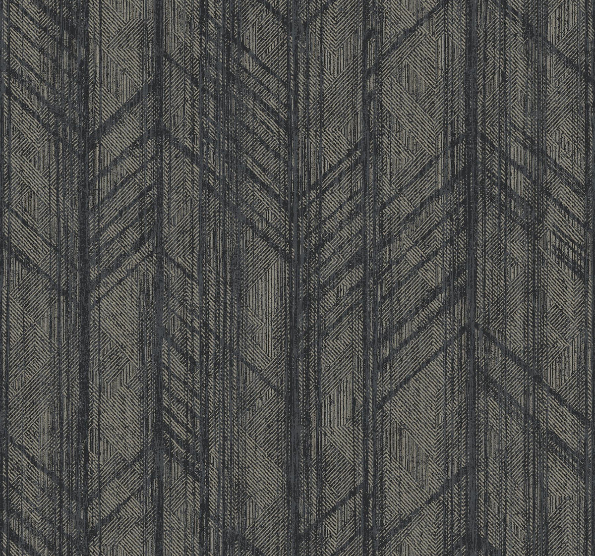 Ronald Redding Designs Winthrop Slate Geometric Wallpaper