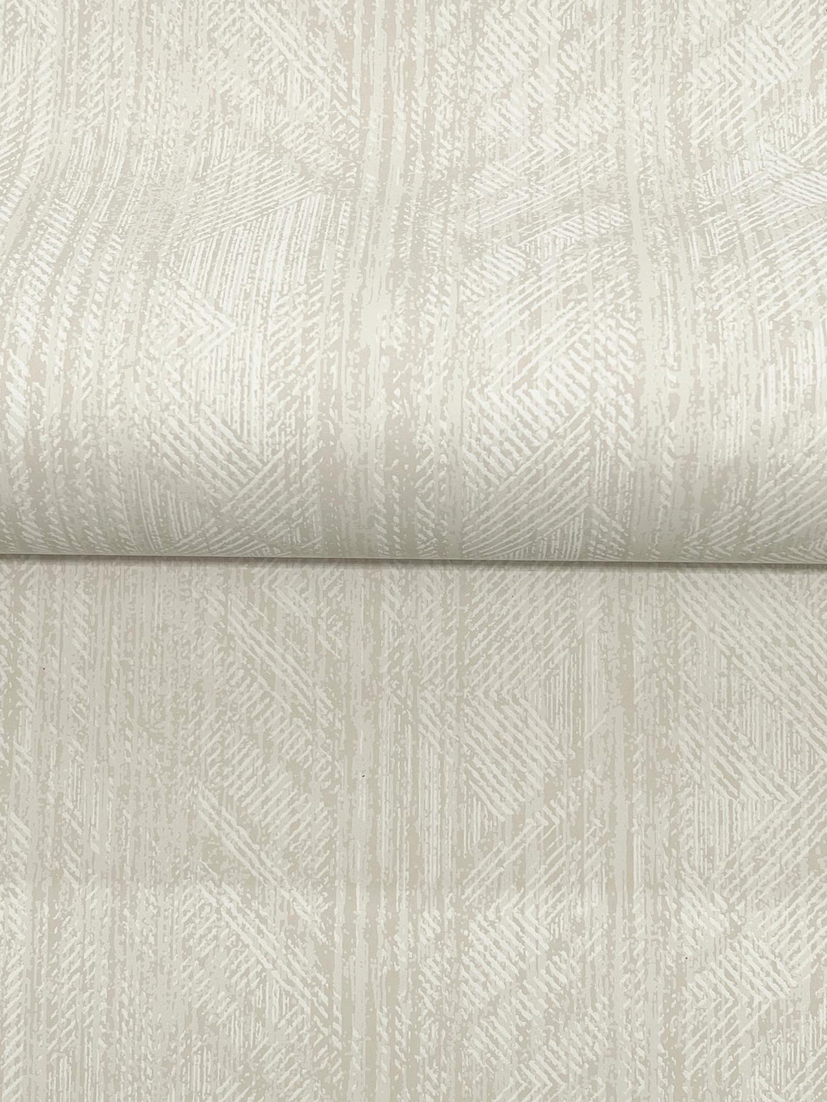Ronald Redding Designs Winthrop Beige Geometric Wallpaper