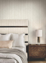 Ronald Redding Designs Winthrop Beige Geometric Wallpaper