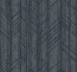 Ronald Redding Designs Winthrop Navy Geometric Wallpaper