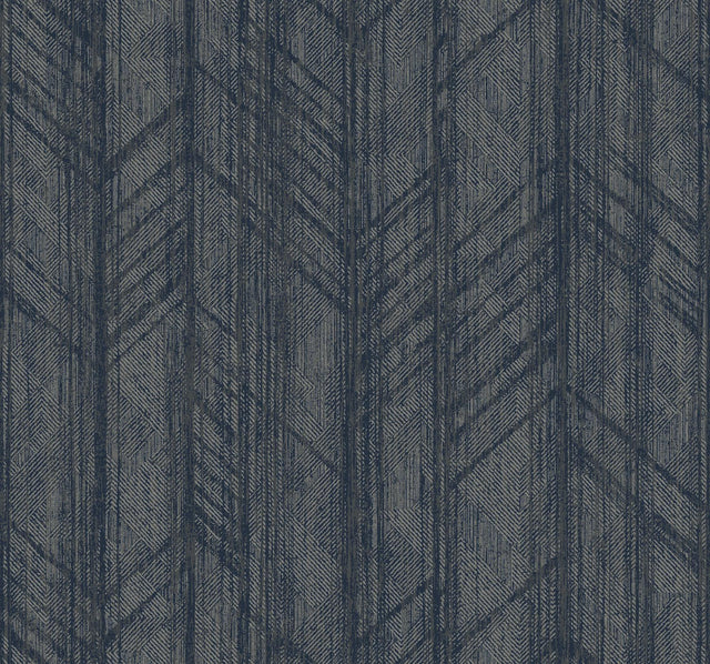 Ronald Redding Designs Winthrop Navy Geometric Wallpaper