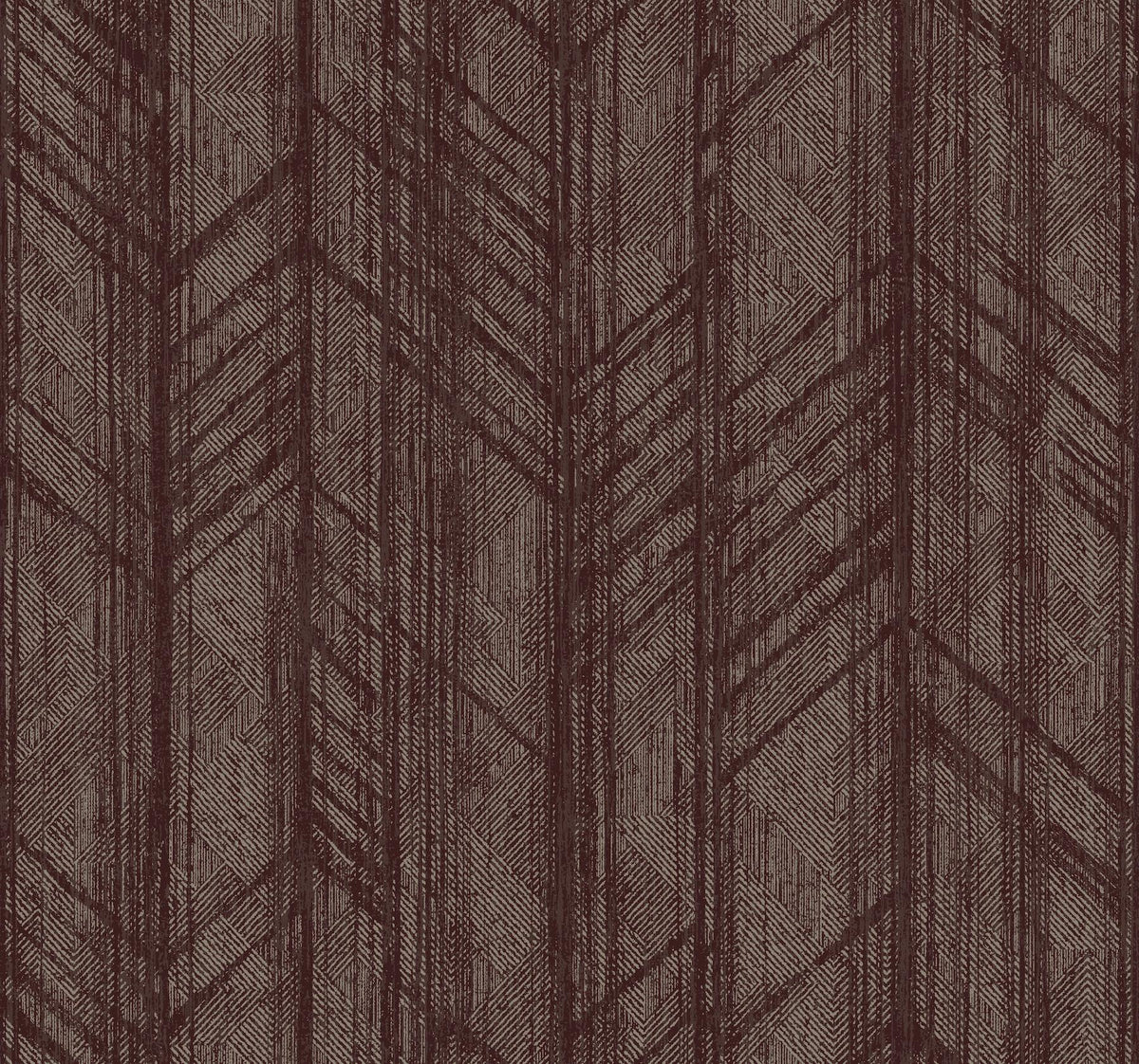Ronald Redding Designs Winthrop Merlot Geometric Wallpaper