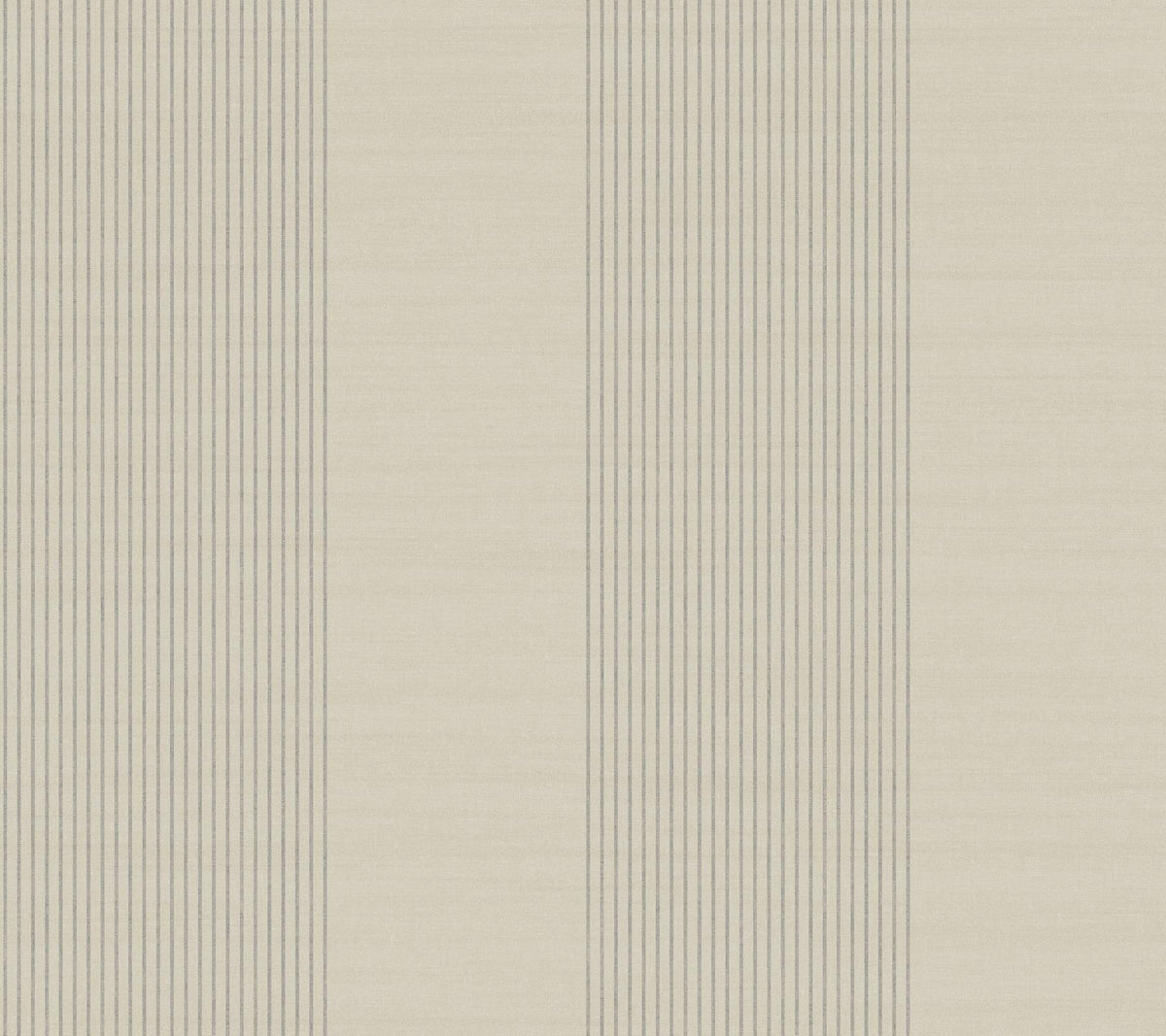 Ronald Redding Designs Archer Stripe Taupe Faux Linen Wallpaper