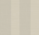 Ronald Redding Designs Archer Stripe Taupe Faux Linen Wallpaper