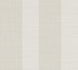 Ronald Redding Designs Archer Stripe Light Grey Faux Linen Wallpaper