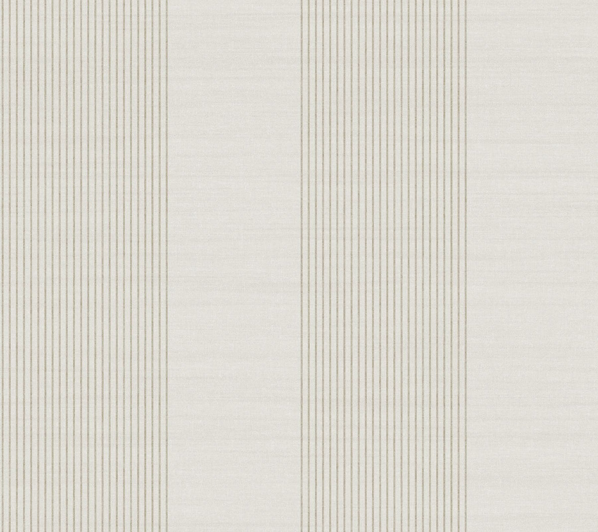 Ronald Redding Designs Archer Stripe Light Grey Faux Linen Wallpaper