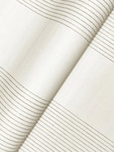 Ronald Redding Designs Archer Stripe Light Grey Faux Linen Wallpaper