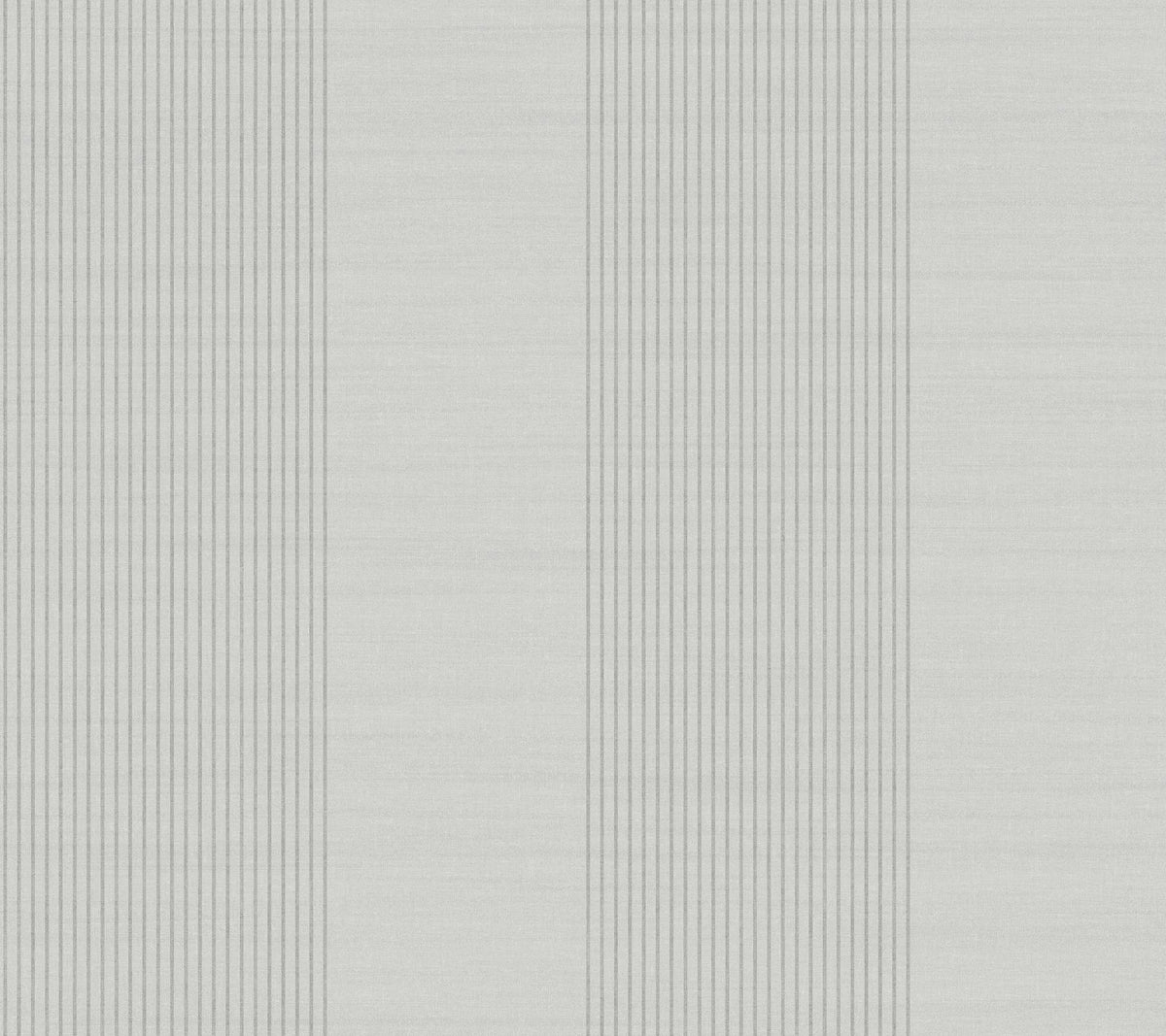 Ronald Redding Designs Archer Stripe Grey Faux Linen Wallpaper
