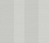 Ronald Redding Designs Archer Stripe Grey Faux Linen Wallpaper