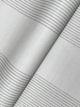 Ronald Redding Designs Archer Stripe Grey Faux Linen Wallpaper
